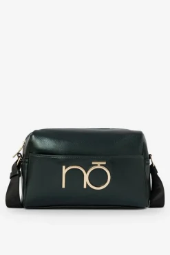 Clearance Nobo Skórzana Torebka NBAG-R3020-CM08 Ciemnozielona