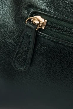 Clearance Nobo Skórzana Torebka NBAG-R3020-CM08 Ciemnozielona