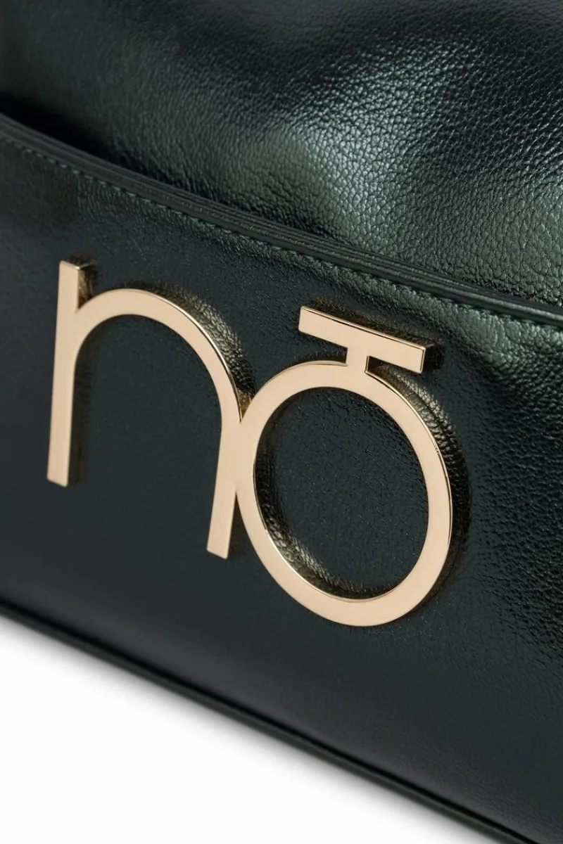 Clearance Nobo Skórzana Torebka NBAG-R3020-CM08 Ciemnozielona