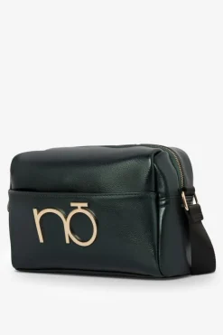 Clearance Nobo Skórzana Torebka NBAG-R3020-CM08 Ciemnozielona