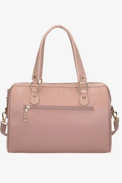 Skórzana Torebka NBAG-P5040-C002 Różowa Torebki Nobo|Torebki Kuferki