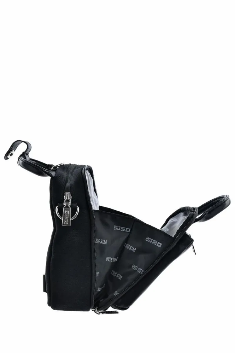 Plecaki|Torebki Klasyczne>Big Star Shoes Skórzana Torebka Plecak 2w1 Big Star LL574049 Czarna