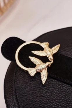 Sale Boto Skórzana Torebka Z Odpinanymi Paskami VERA PELLE Czarna