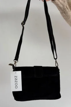 Discount Boto Skórzana Zamszowa Mała Torebka Czarna Jessel Czarny