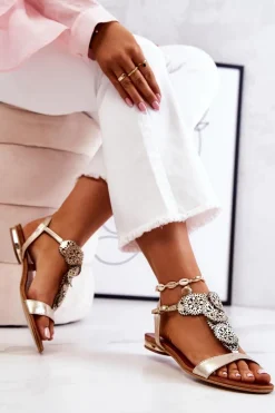 Sandały Ażurowe|Sandały Płaskie><noscript><img width=