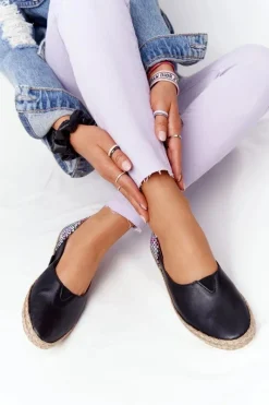 Maciejka Skórzane Baleriny 05056-01 Czarne