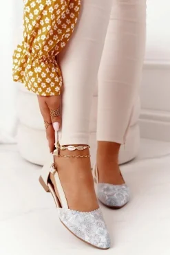 Baleriny Skórzane|Baleriny Klasyczne>Maciejka Skórzane Baleriny 4972A-04 Beżowe