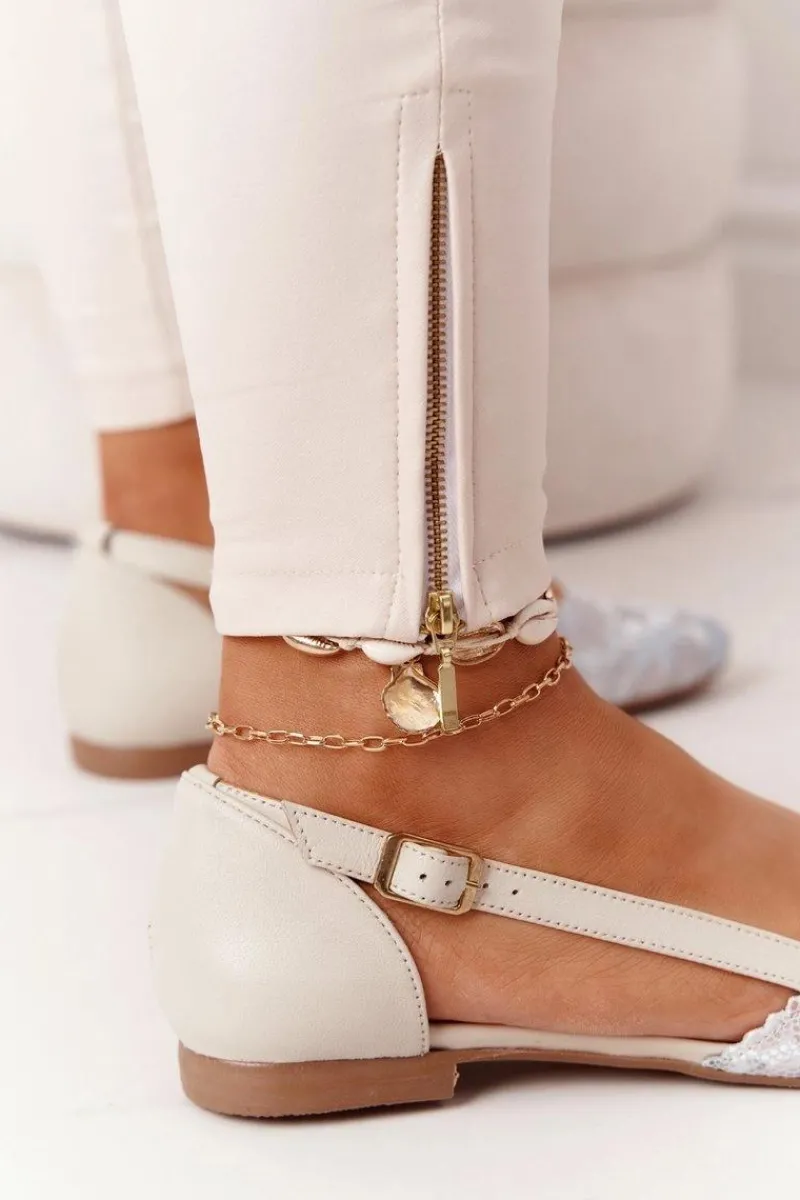 Baleriny Skórzane|Baleriny Klasyczne>Maciejka Skórzane Baleriny 4972A-04 Beżowe