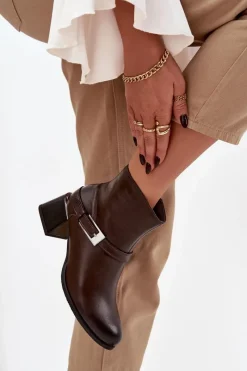 Botki Ocieplane|Brązowe I Beżowe Botki><noscript><img width=