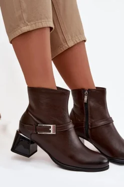 Botki Ocieplane|Brązowe I Beżowe Botki><noscript><img width=