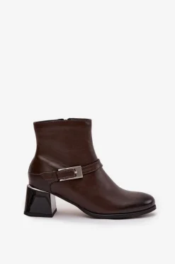 Botki Ocieplane|Brązowe I Beżowe Botki><noscript><img width=