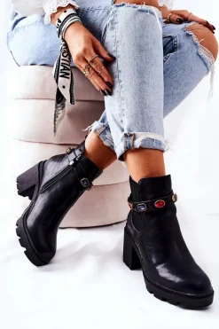 Botki Na Słupku|Czarne Botki><noscript><img width=