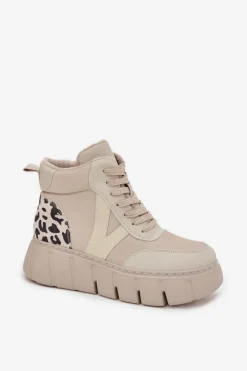 Botki Ocieplane|Botki Skórzane></noscript>Buty damskie Vinceza Skórzane Botki Damskie Na Platformie Ocieplane Vinceza 66838 Beżowe Beżowy