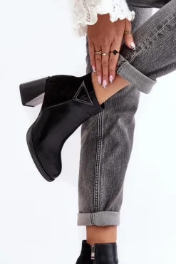 Botki Na Słupku|Czarne Botki><noscript><img width=