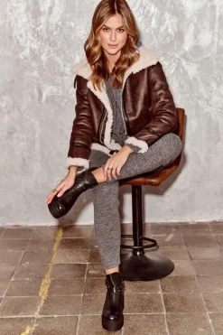 Botki Skórzane|Botki Na Koturnie></noscript>Zazoo Skórzane Botki Damskie Na Koturnie Platformie Z Paskami 1752 Czarne