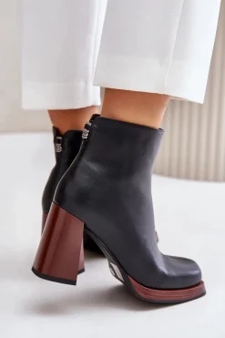 Botki Na Słupku|Czarne Botki><noscript><img width=