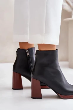 Botki Na Słupku|Czarne Botki><noscript><img width=