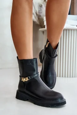 Botki Ocieplane|Czarne Botki><noscript><img width=