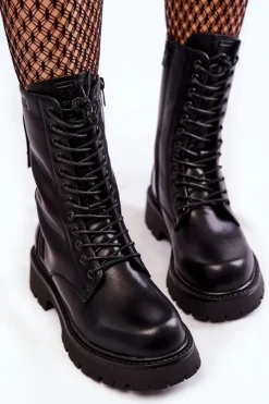 Damskie Trapery|Botki Sznurowane><noscript><img width=