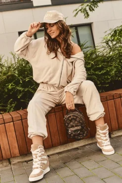 Botki Na Koturnie|Brązowe I Beżowe Botki><noscript><img width=