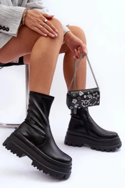 Czarne Botki|Botki Płaskie><noscript><img width=