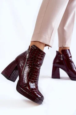 Botki Zimowe Damskie|Botki Na Obcasie><noscript><img width=