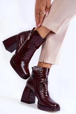 Botki Zimowe Damskie|Botki Na Obcasie><noscript><img width=