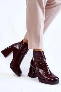 Botki Zimowe Damskie|Botki Na Obcasie><noscript><img width=