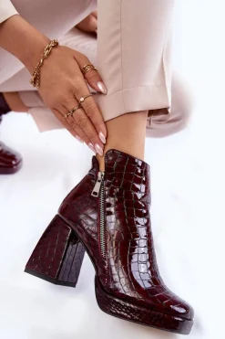 Botki Zimowe Damskie|Botki Na Obcasie><noscript><img width=