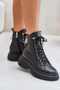 Damskie Trapery|Botki Skórzane><noscript><img width=