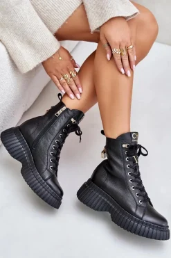 Damskie Trapery|Botki Skórzane><noscript><img width=