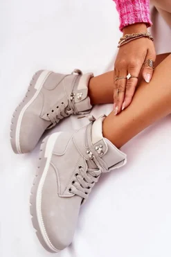 Czarne Botki|Botki Zimowe Damskie><noscript><img width=