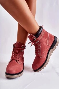 Best Skórzane Botki Na Platformie Czerwone Ressa Damskie Czarne Botki|Botki Zimowe Damskie