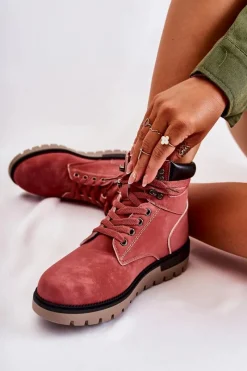 Best Skórzane Botki Na Platformie Czerwone Ressa Damskie Czarne Botki|Botki Zimowe Damskie