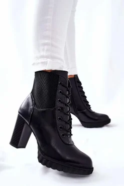 Botki Sznurowane|Botki Na Słupku><noscript><img width=