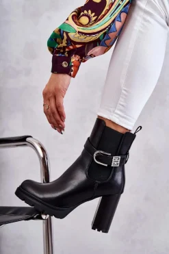 Botki Na Słupku|Czarne Botki><noscript><img width=