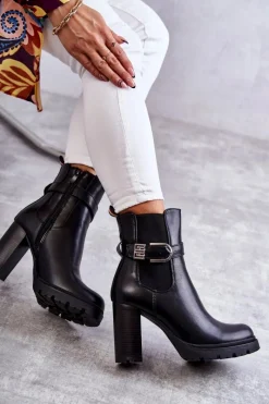 Botki Na Słupku|Czarne Botki><noscript><img width=