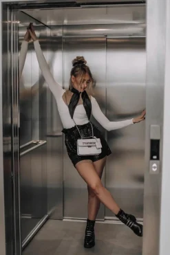 Best Evento Skórzane Botki Ocieplane Czarne Lilinth