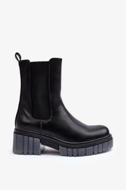 Czarne Botki|Botki Płaskie><noscript><img width=