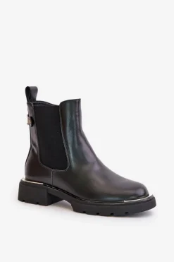 Botki Ocieplane|Czarne Botki><noscript><img width=