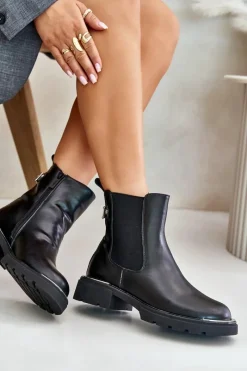 Botki Ocieplane|Czarne Botki><noscript><img width=