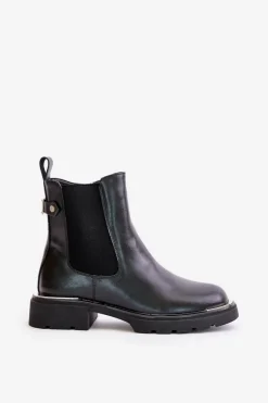 Botki Ocieplane|Czarne Botki><noscript><img width=