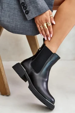 Botki Ocieplane|Czarne Botki><noscript><img width=