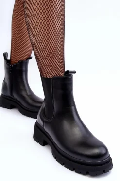 Clearance Skórzane Botki Sztyblety Na Suwak Czarne Pitrese Damskie Brązowe I Beżowe Botki|Botki Płaskie