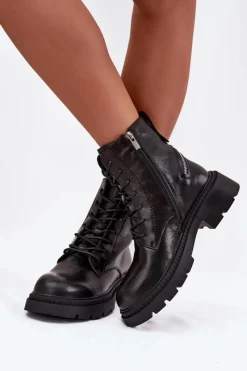 Damskie Trapery|Botki Sznurowane><noscript><img width=