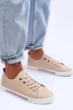 Discount Skórzane Buty Sportowe Damskie Beżowe Mossaia Damskie Buty Sportowe Na Platformie|Sneakersy Damskie