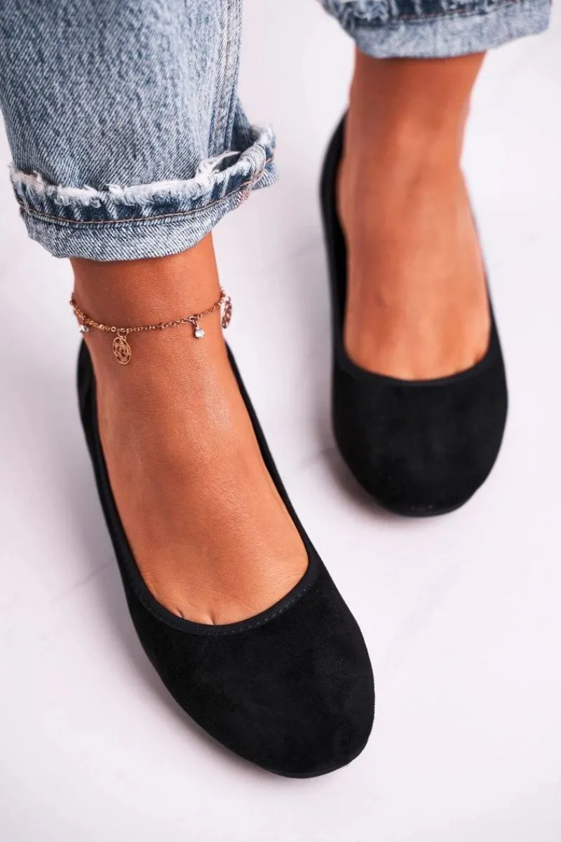 Online Skórzane Czółenka S.Barski 20-L1 Czarne Damskie Czółenka Na Słupku