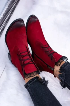 Botki Sznurowane|Botki Zimowe Damskie><noscript><img width=