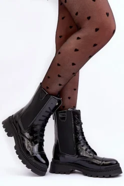 Damskie Trapery|Botki Skórzane><noscript><img width=