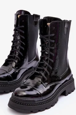 Damskie Trapery|Botki Skórzane><noscript><img width=